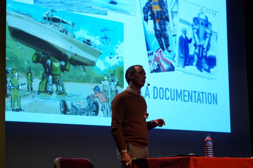 Stanislas BRUNET en conférence sur le Mecha Design